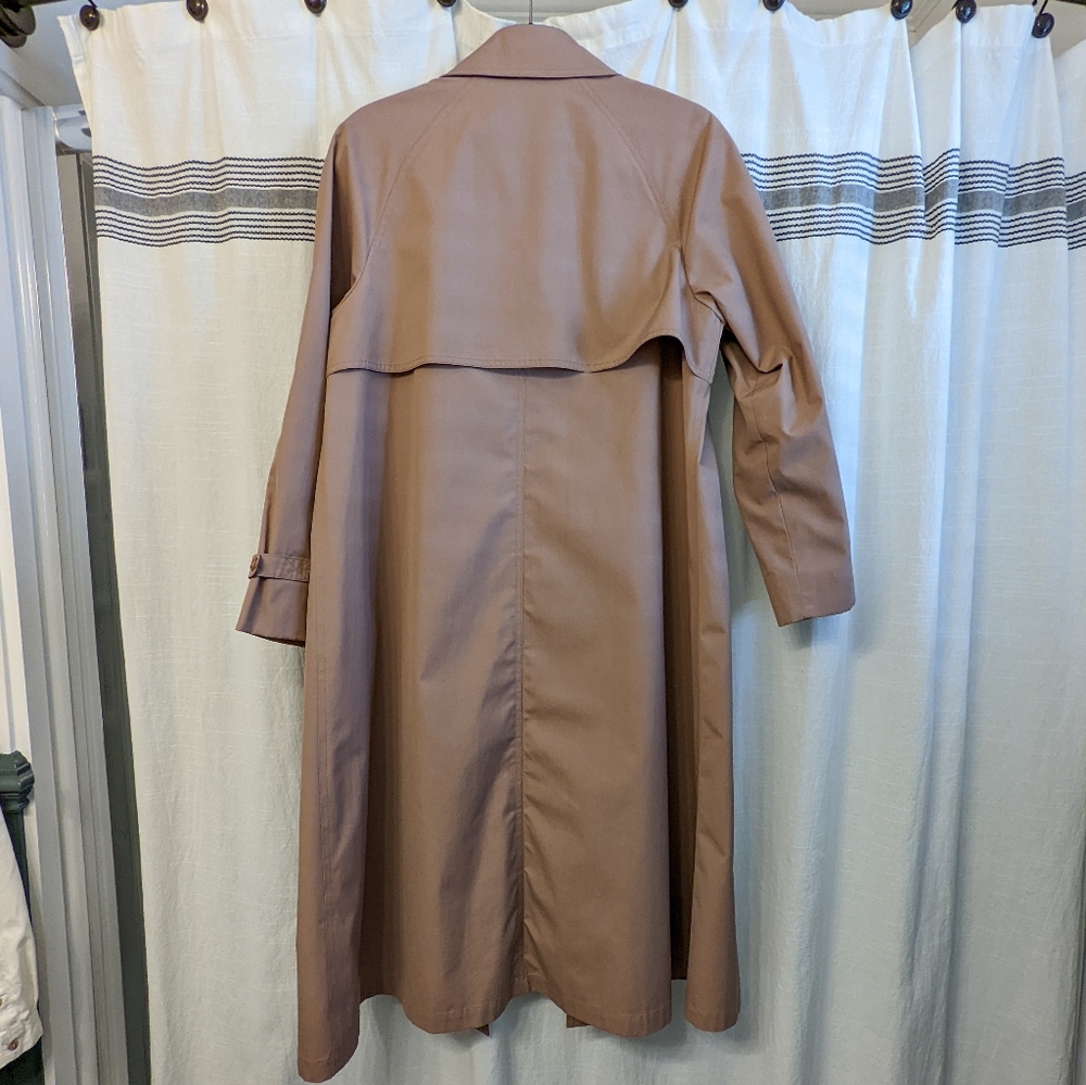 Vintage dusty pink London Fog trench coat - Picture 3 of 5